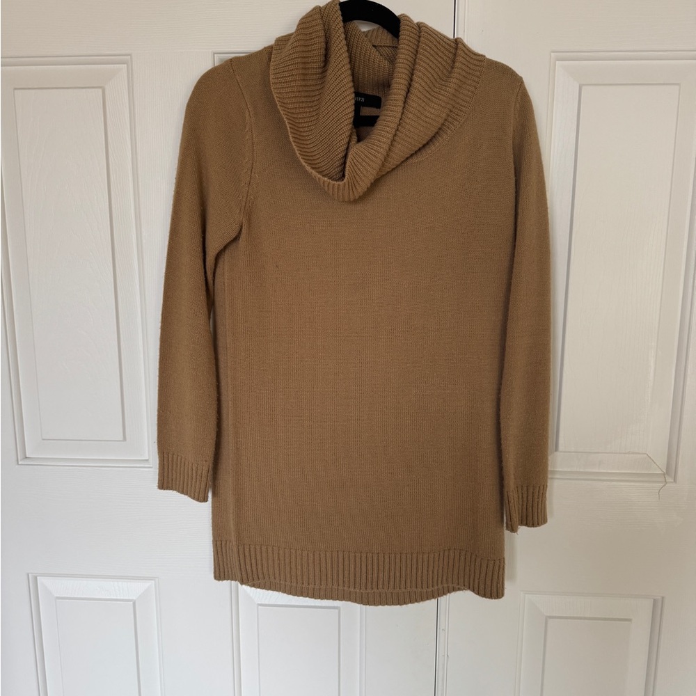 Forever 21 Cozy Tan Cowl Neck Sweater